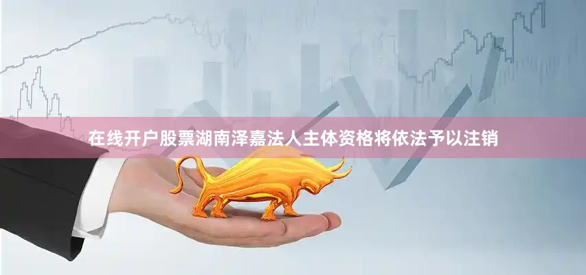 在线开户股票湖南泽嘉法人主体资格将依法予以注销