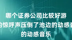 哪个证券公司比较好游客的惊呼声压倒了池边的动感音乐