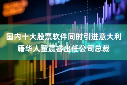 国内十大股票软件同时引进意大利籍华人董晨睿出任公司总裁